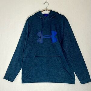 UA Under Armour Men Hoodie Pullover Fleece Big Logo Size L